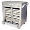 Harloff Half Height Double Column Medical Storage Cabinet, Tambour Door, Key Lock MSPM42-00TK - alternate 1